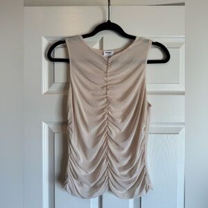 Cotton On Mesh Top in Cream